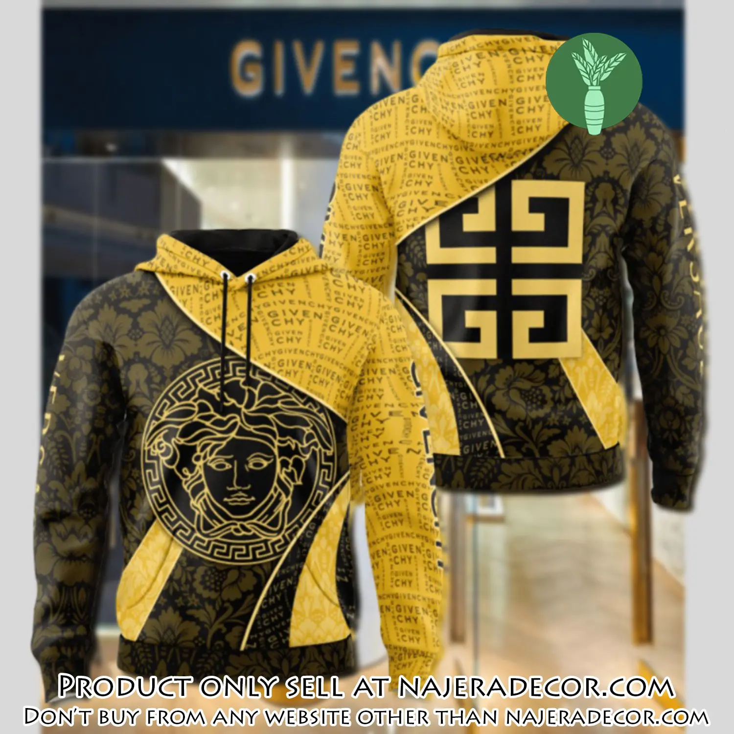 Givenchy versace unisex hoodie luxury brand gifts  jh2295 njr2602464